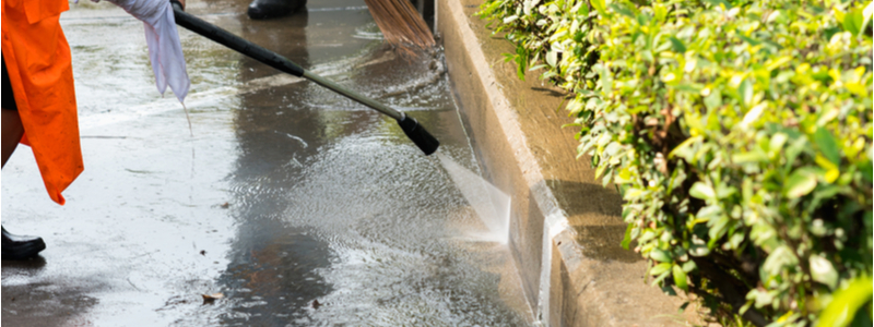 Commercial Parking Lot Pressure Washing Town and Country, MO | Pressure Washing |  Exterior Cleaning Company Near Town and Country