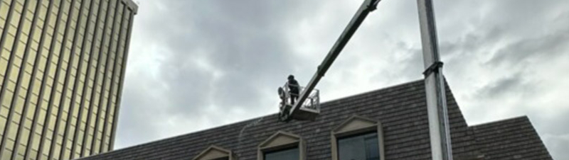 Commercial roof cleaning and power washing services in St. Louis, MO, by CleanPro